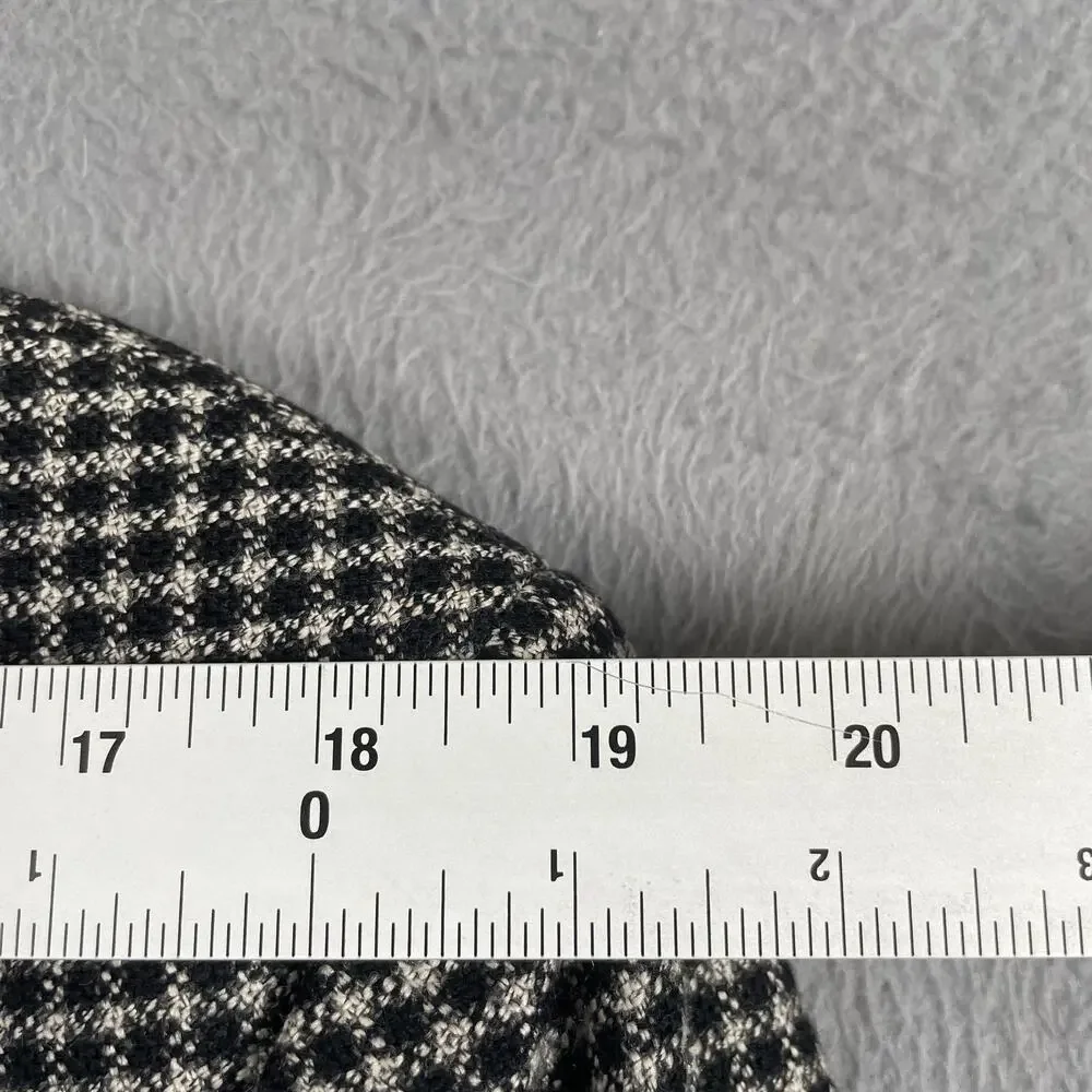 Aquascutum Sport Coat Mens 42 Black Check Tweed Wool Regent 100 Made USA